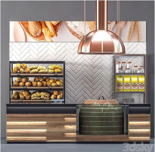 Bakery with tandoor 3D Model Bakery with tandoor 3D Model