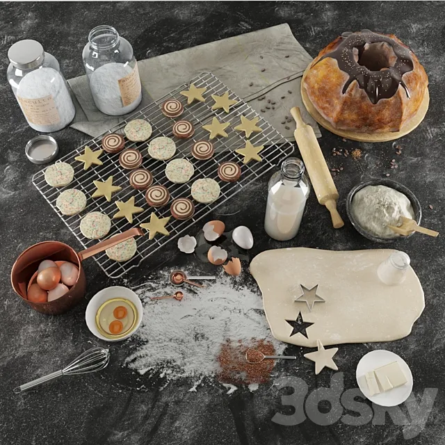 Baking set 3DModel