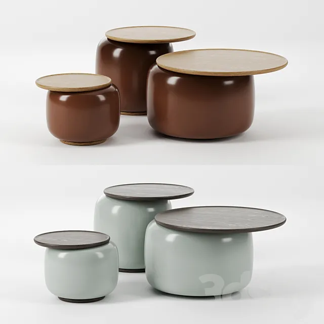 Balanced tables by Linteloo 3DModel