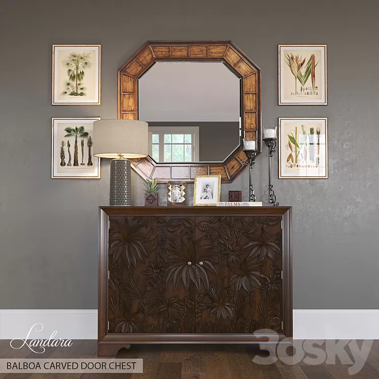 BALBOA CARVED DOOR CHEST 3D Model