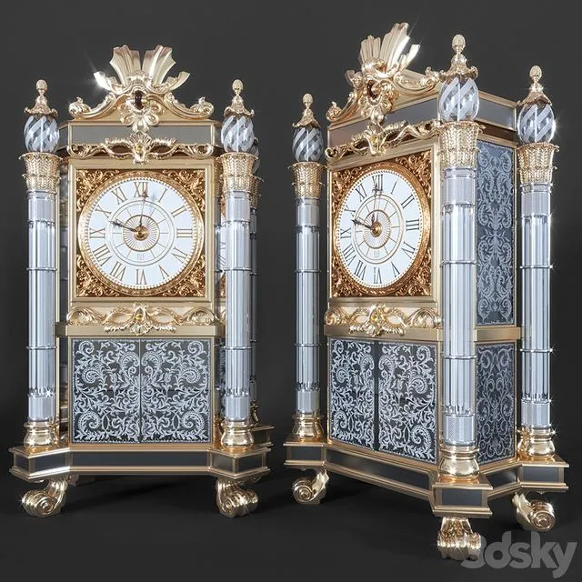 Baldi Home Jewels Clock 3D Model Baldi Home Jewels Clock 3D Model