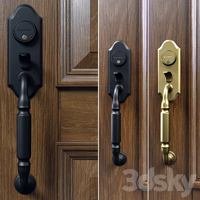 Baldwin. Ashton two-point lock handleset 3DModel