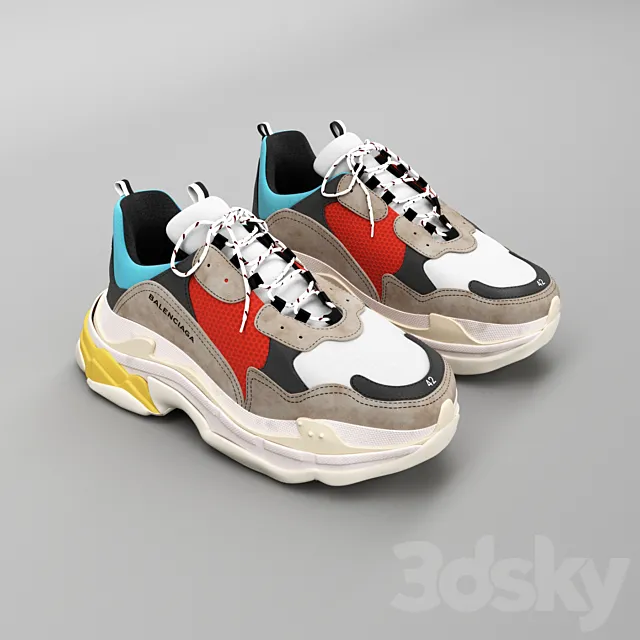 balenciaga triple s_01 3DModel