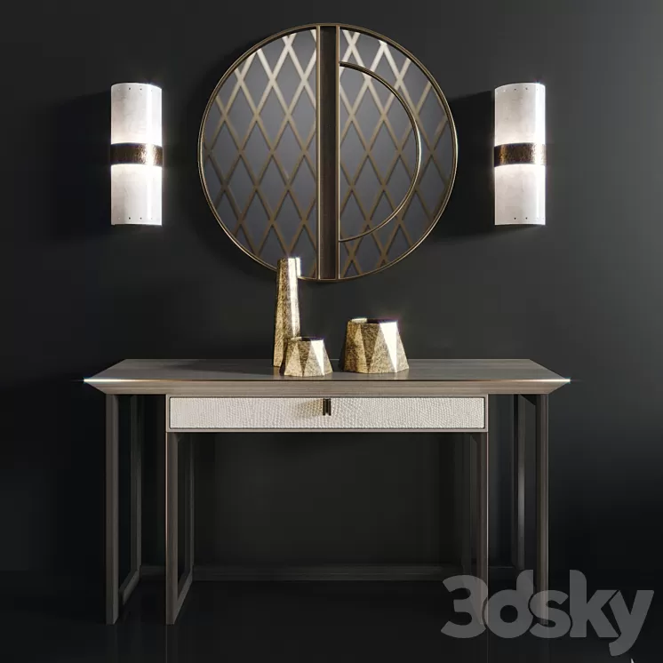 Bali console Estremoz wall light Kobe mirror 3D Model