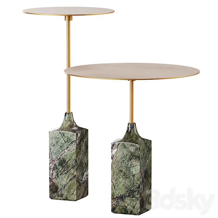Ballam Side Tables by CB2 3D Model Free Download