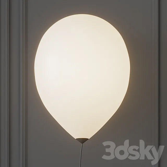 BALLOON Wall lamp By Estiluz 3D Model BALLOON Wall lamp By Estiluz 3D Model