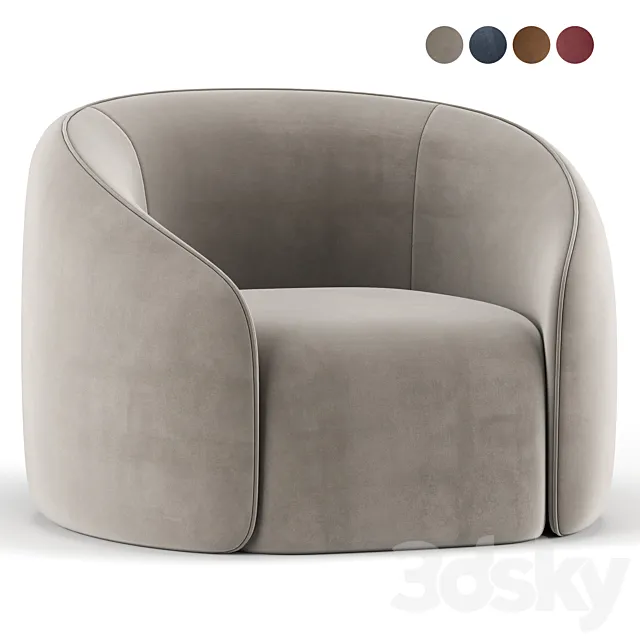 Baloo armchair 3D Model Baloo armchair 3D Model