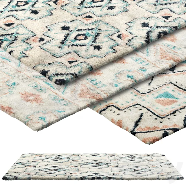 Balta Area Rug set 1 3DModel Balta Area Rug set 1 3DModel