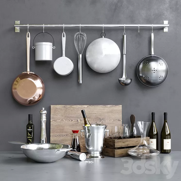 Baltimora Decor Set 3D Model