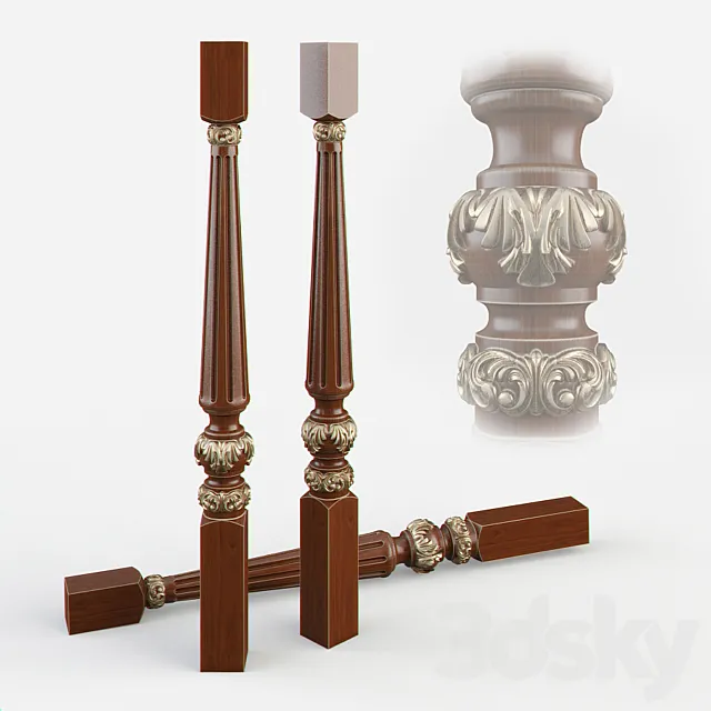Baluster ladder 3D Model