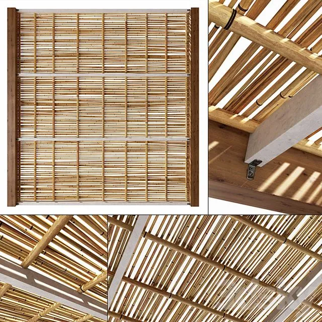 Bamboo branch decor Ceiling n21 3D Model Bamboo branch decor Ceiling n21 3D Model
