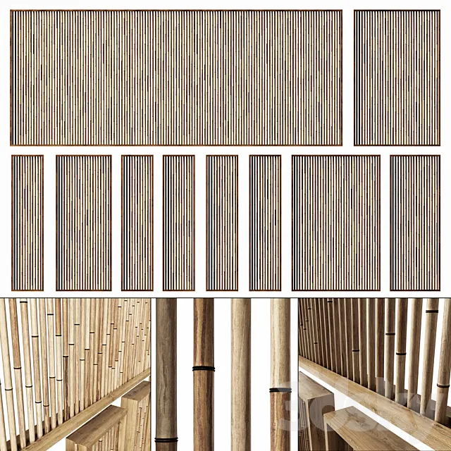 Bamboo branch decor n19 3D Model Bamboo branch decor n19 3D Model