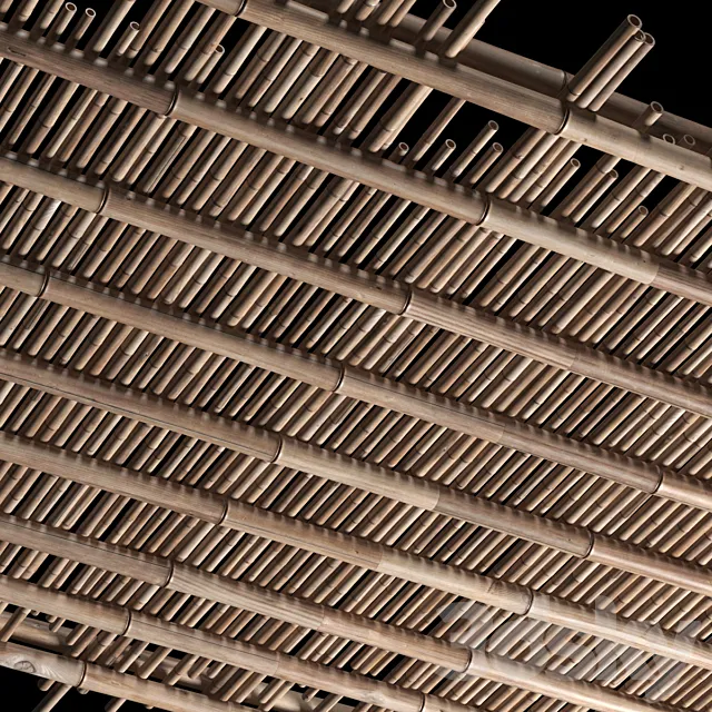 Bamboo ceiling 3DModel Bamboo ceiling 3DModel