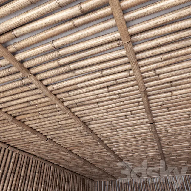 Bamboo ceiling _ Bamboo ceiling 3DModel Bamboo ceiling _ Bamboo ceiling 3DModel