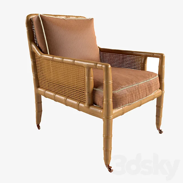 Bamboo chair regency 3D Model Bamboo chair regency 3D Model