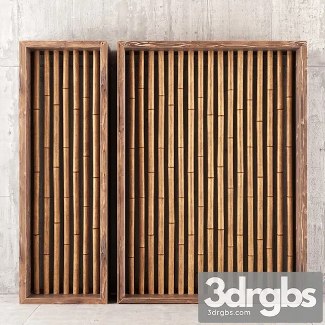 Bamboo decor dranch 3D Model Download