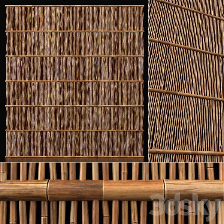 Bamboo decor n23 3D Model Free Download