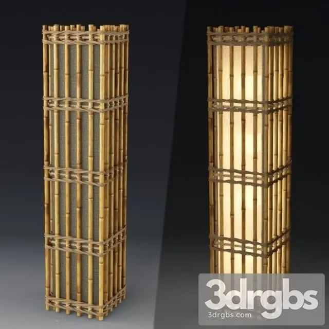 Bamboo Lamp 3D Model Download