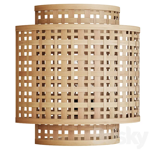 Bamboo lamp Trepino LA REDOUTE INTERIEURS 3D Model Bamboo lamp Trepino LA REDOUTE INTERIEURS 3D Model