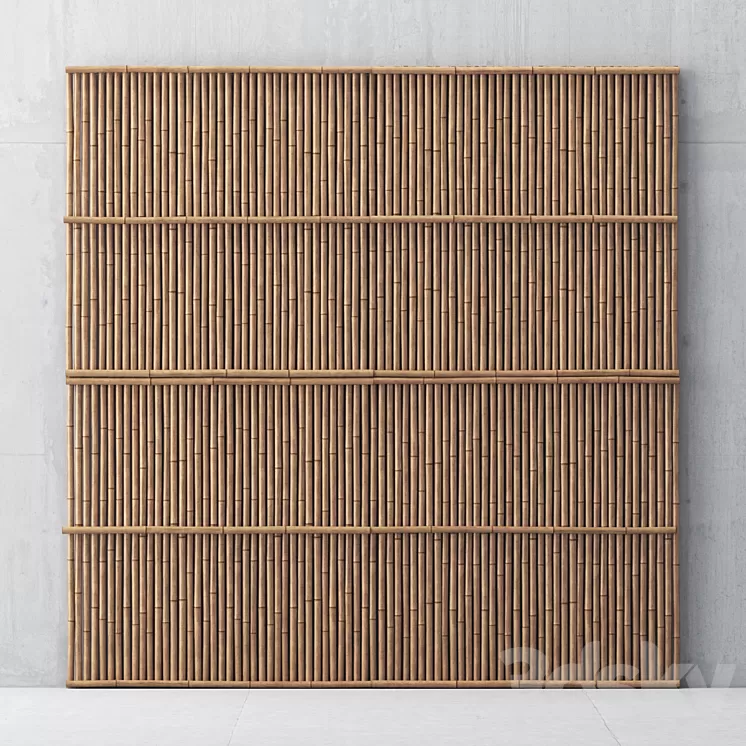 Bamboo panel 3D Model Bamboo panel 3D Model