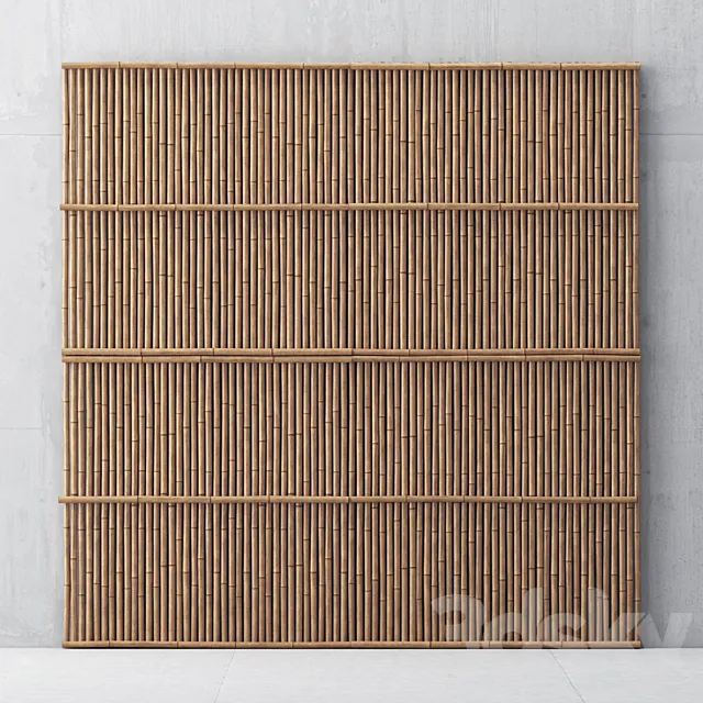 Bamboo panel 3DModel Bamboo panel 3DModel