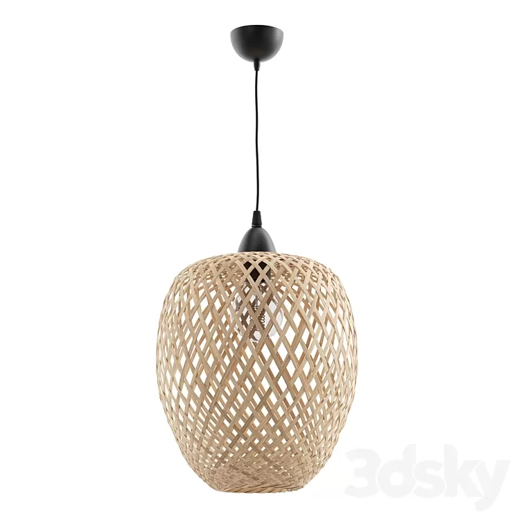 Bamboo Pendant Lamp Light Wood BOMU 3D Model Free Download