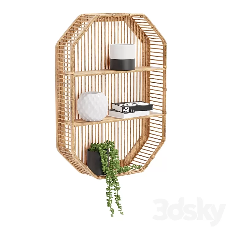 Bamboo Shelf Unit 3D Model Free Download Bamboo Shelf Unit 3D Model Free Download