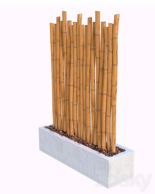 Bamboo Sticks 3D Model Bamboo Sticks 3D Model