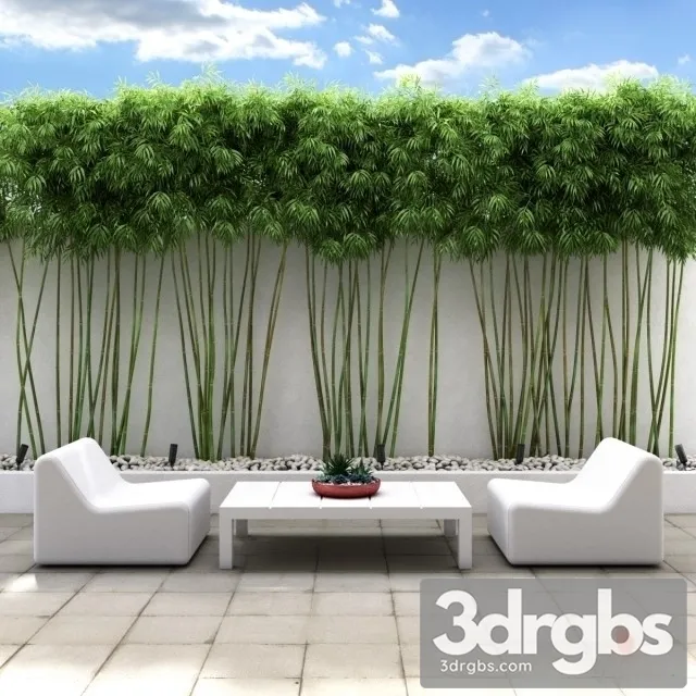 Bamboo Wall 3D Model Download
