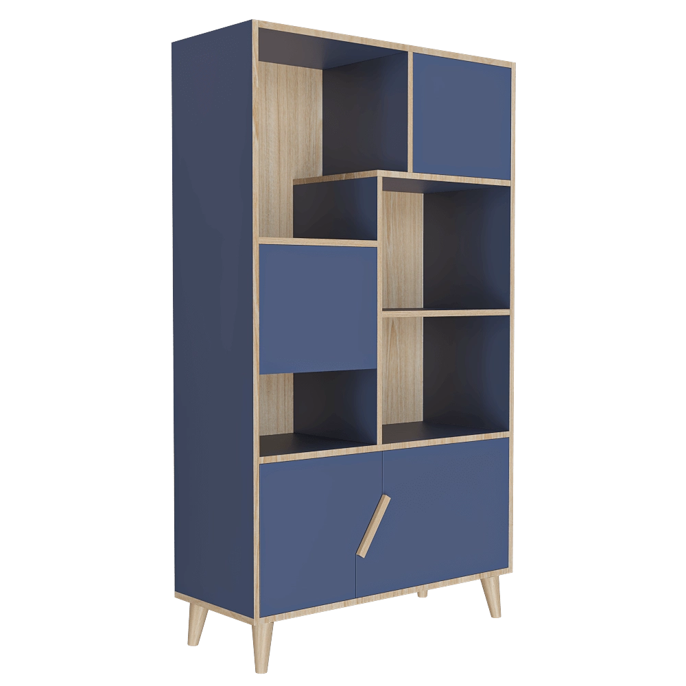 Bami – Chest of drawer Tutu Blue Bookcase T2 3D Model Bami – Chest of drawer Tutu Blue Bookcase T2 3D Model