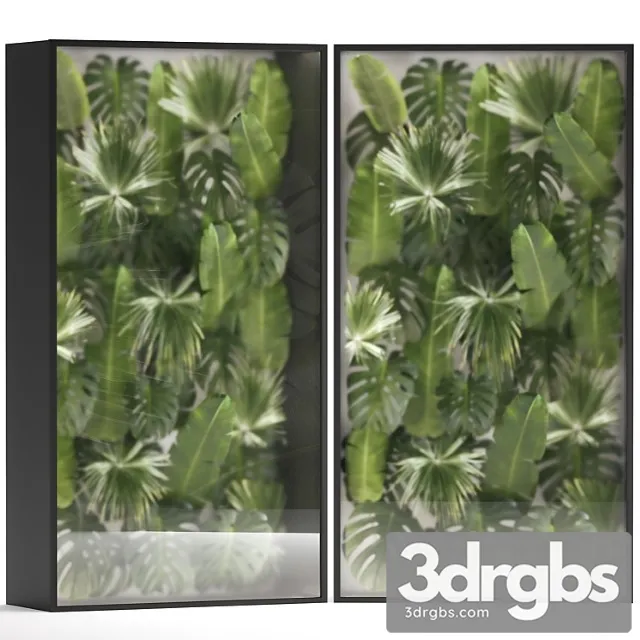 Banana Palm Branches And Fan Palm Leaves In A Niche Behind A Translucent Stack 70 3D Model Download Banana Palm Branches And Fan Palm Leaves In A Niche Behind A Translucent Stack 70 3D Model Download