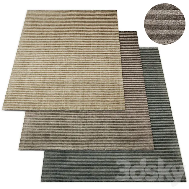 Banda Mohair Rug RH Collection 3D Model Banda Mohair Rug RH Collection 3D Model