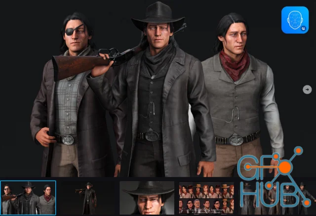 Bandit – Game-Ready Low-poly 3D character