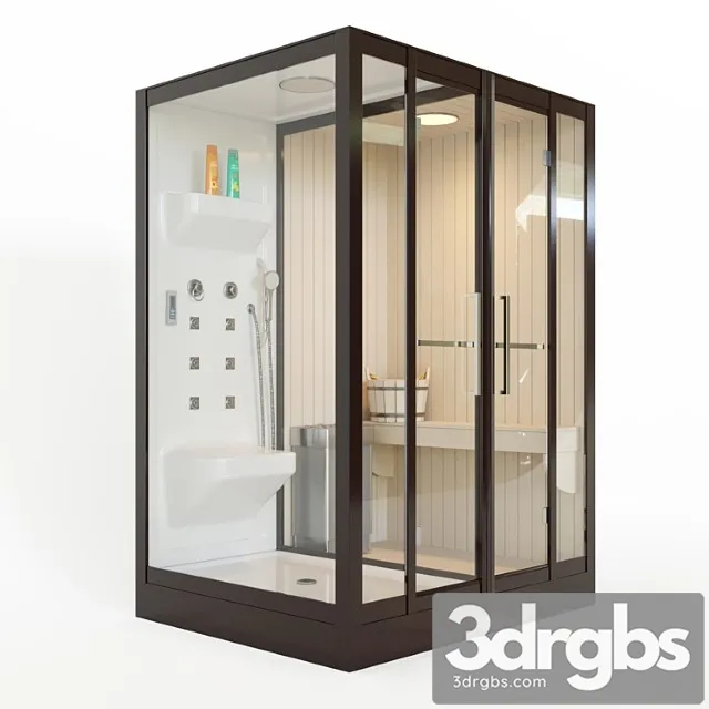 Banff S 45R Cabin with Sauna 3D Model Download