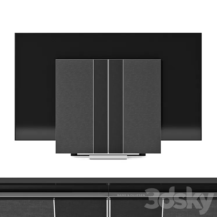 BANG & OLUFSEN BEOVISION HARMONY 65“and 77“ Gray Melange Fabric 3D Model