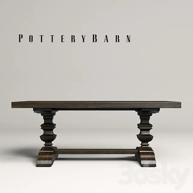 Banks Extending Table 3D Model