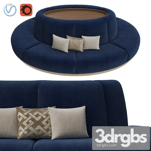 Banquet seating 003 2 3D Model Download Banquet seating 003 2 3D Model Download