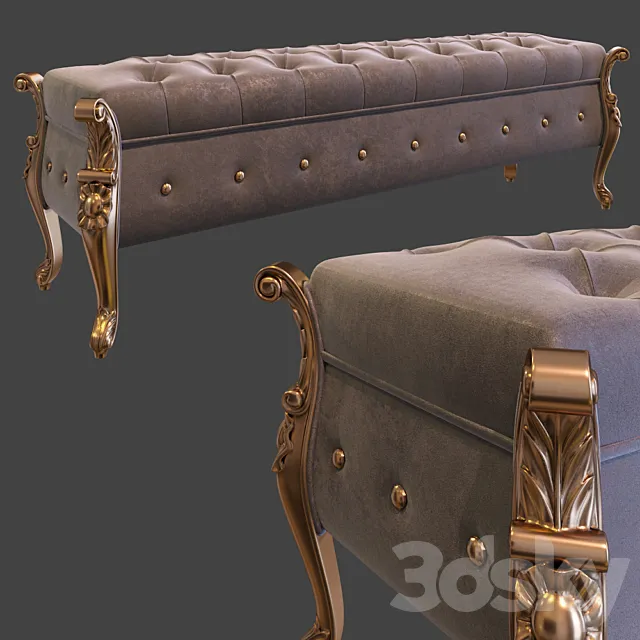 Banquette 3D Model Banquette 3D Model