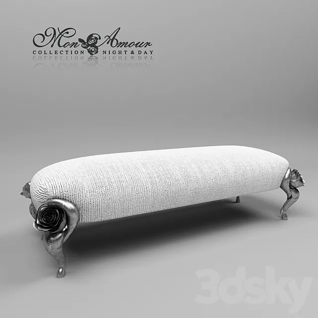 Banquette 3D Model Banquette 3D Model
