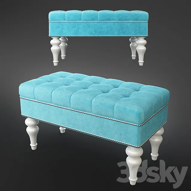 banquette Barletta 3D Model banquette Barletta 3D Model