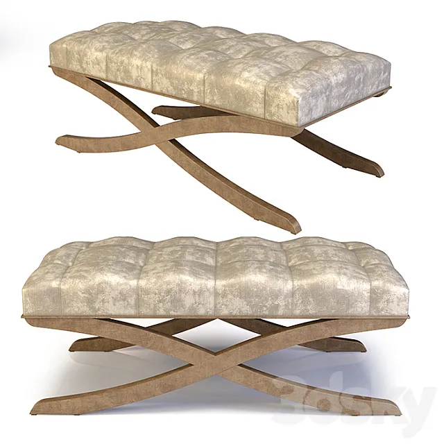 banquette Christopher Guy Xena 3D Model banquette Christopher Guy Xena 3D Model