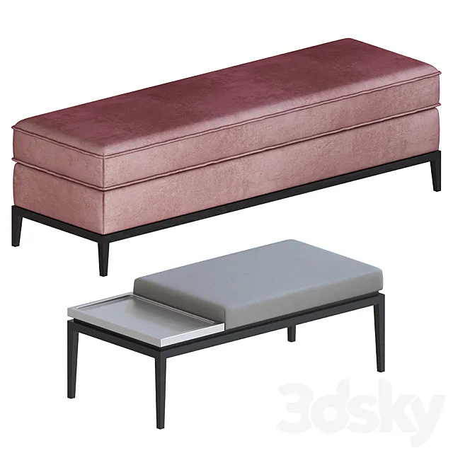 Banquettes Koza home “Fine” 3D Model Banquettes Koza home “Fine” 3D Model