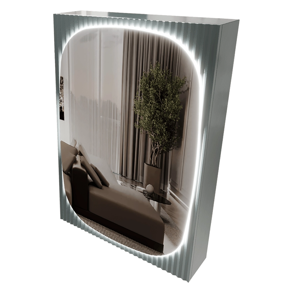 Banska – Mirror cabinet with lighting Vanlav Oval 3D Model Banska – Mirror cabinet with lighting Vanlav Oval 3D Model