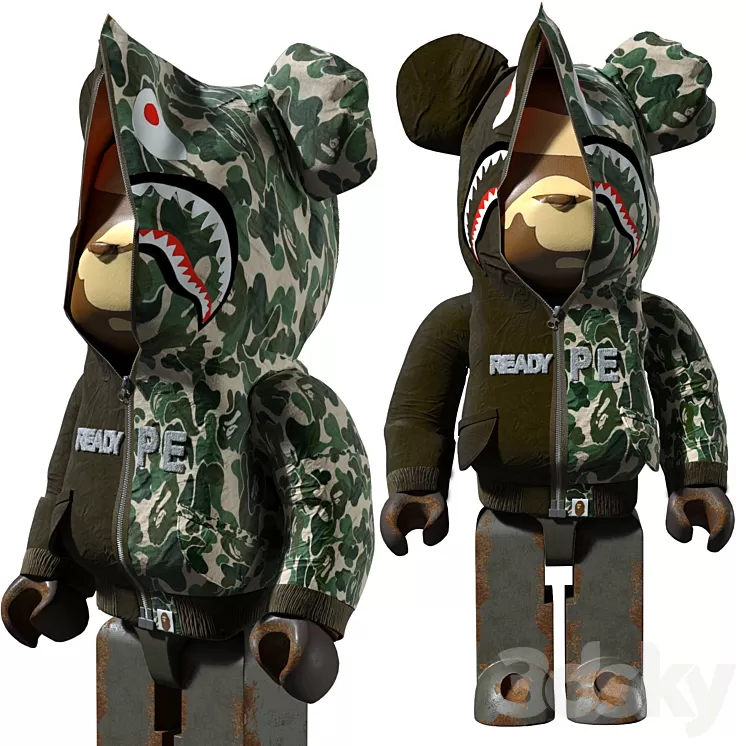 Bape Bearbrick 1000% 3D Model Free Download Bape Bearbrick 1000% 3D Model Free Download