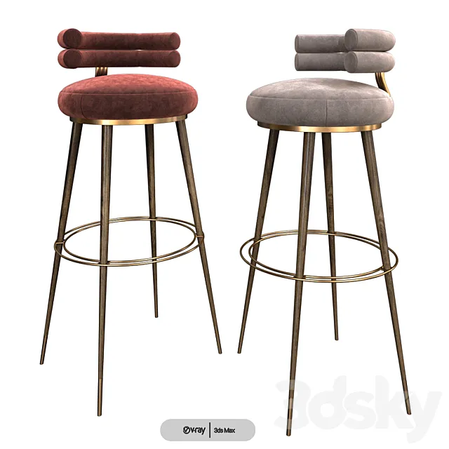 Bapnyy ctyl private label bar chair 3D Model Bapnyy ctyl private label bar chair 3D Model