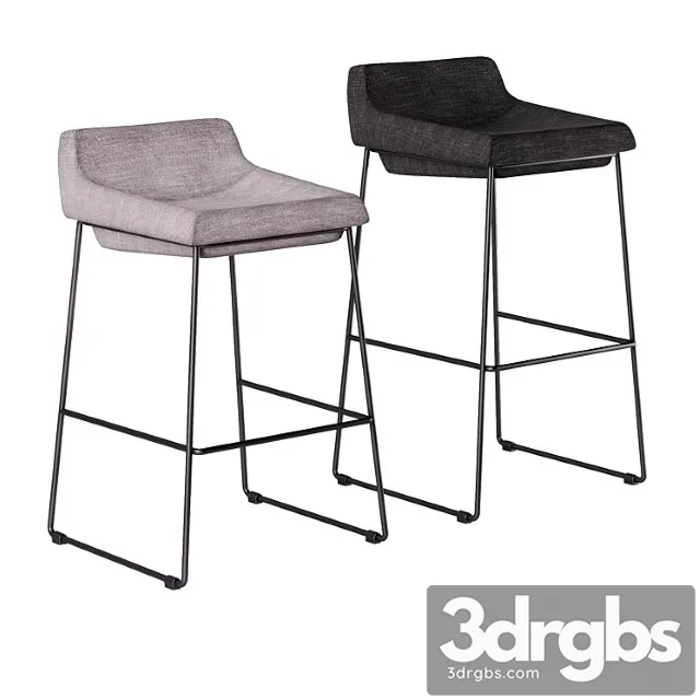 Bar and semi-bar stool concepto comfy 2 3D Model Download