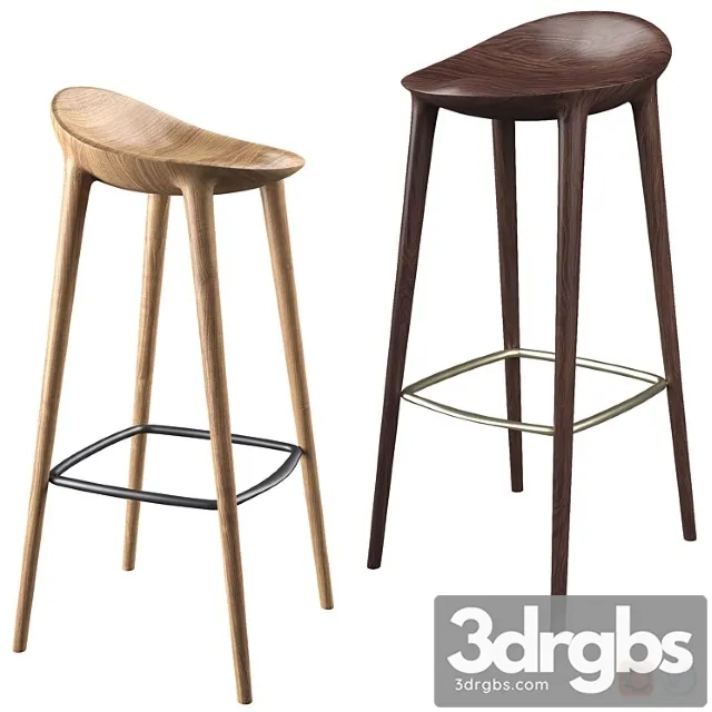 Bar by miyazaki chair 2 3D Model Download