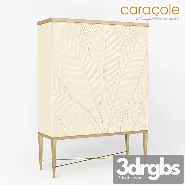 Bar cabinet palms up! caracole 3D Model Download