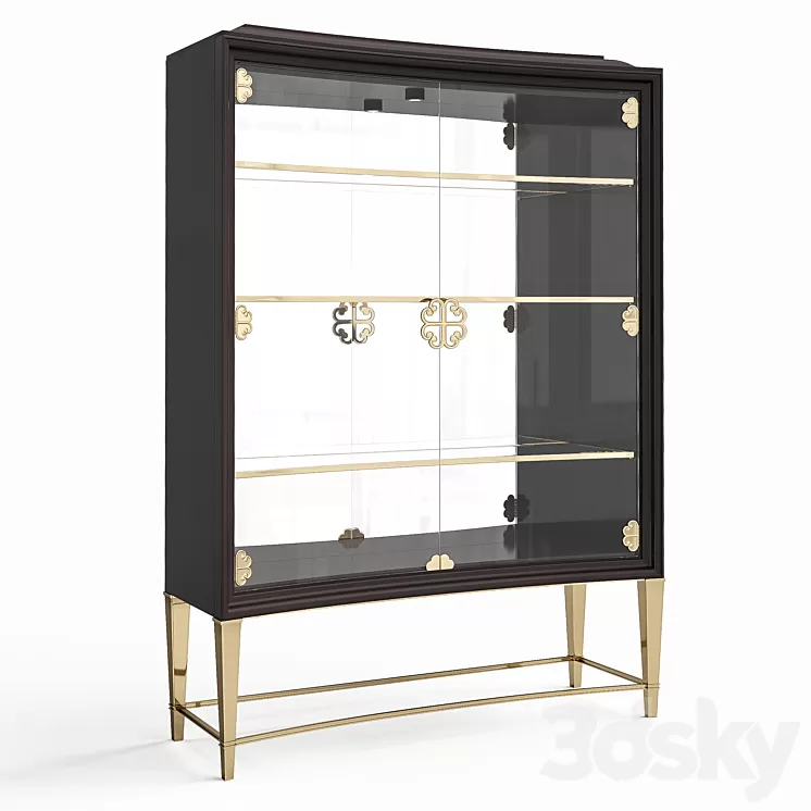 Bar cabinet The Connoisseurs Display Cabinet Caracole 3D Model