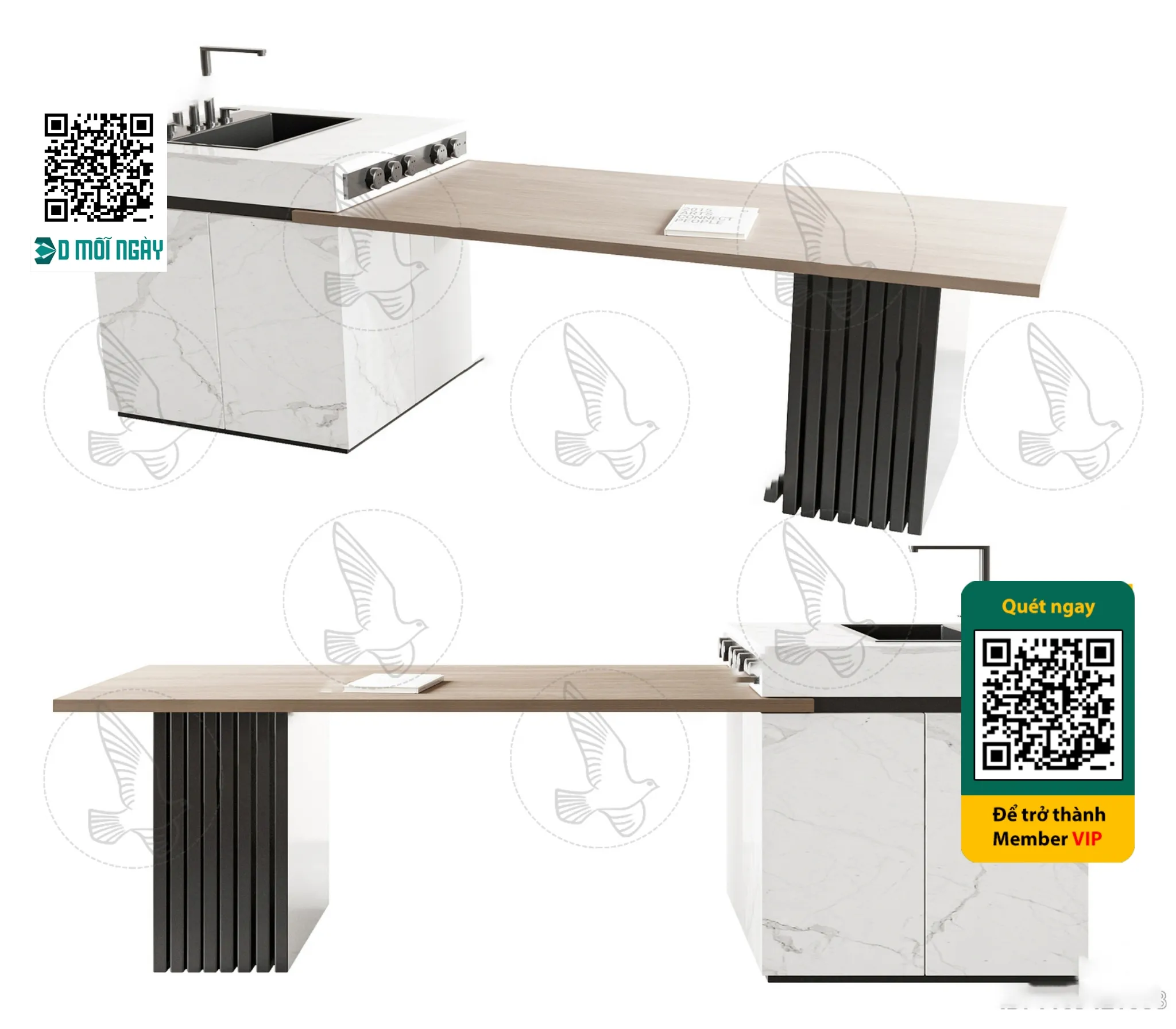 Bar chair 3D – 009 – 3714